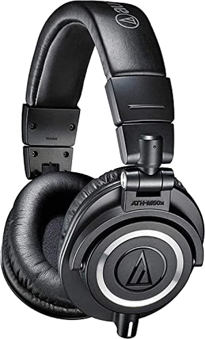 (中古品) オーディオテクニカ ATH-M50x プロフェッショナルモニターヘッドホン 有線 DTM レコーディング ミックス マスタリング DJ 宅録 【国内正規品】ブラック