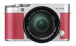 (中古品) FUJIFILM ミラーレス一眼 X-A3 レンズキット ピンク X-A3LK-XC-P