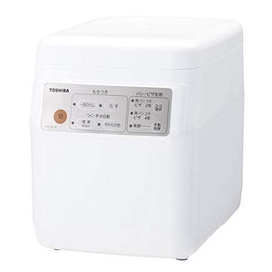 (中古品) 東芝 もちつき機　2合〜1升用　グランホワイトTOSHIBA　もちっ子生地職人 PFC-M116-W 上開き ホワイト