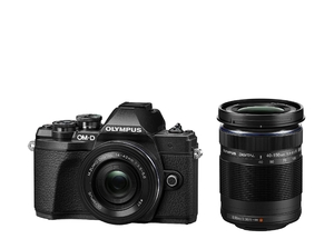 (中古品) OLYMPUS ミラーレス一眼カメラ OM-D E-M10 MarkIII EZダブルズームキット ブラック