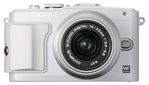 (中古品) OLYMPUS ミラーレス一眼 PEN Lite E-PL6 レンズキット ホワイト E-PL6 LKIT WHT