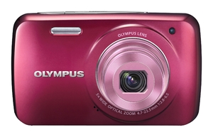(中古品) OLYMPUS デジタルカメラ VH-210 レッド 1400万画素 光学5倍ズーム DIS ハイビジョンムービー 3.0型LCD 広角26mm 3Dフォト機能 VH-210 RED 26,561円