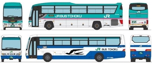 (中古品) バスコレ JR東北バス 2台セットA (みずうみ号/おいらせ号)