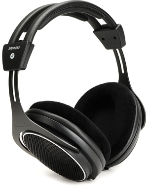 (中古品) SHURE シュア プロフェッショナル・オープンバック・ヘッドホン/ SRH1840-BK ブラック : オープン型 ケーブル着脱式 スタジオ【国内正規品/メーカー】 中