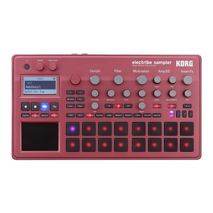 (中古品) KORG(コルグ) サンプラー シーケンサー electribe sampler electribe2S エレクトライブ メタリックレッド ダンスミュージック 音楽制作 ライブパフォーマンスに最適 Ableton Liveと連携 ELECTRIBE2SRD