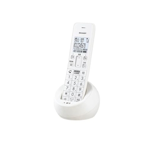 (中古品) 【純正品】シャープ(SHARP) コードレス 電話機 コンパクトタイプ 親機コードレス ホワイト系 JD-S09CLW