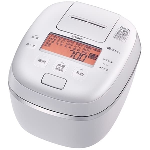 (中古品) タイガー 5.5合炊き 可変W圧力IHジャー炊飯器 炊きたて ご泡火炊き ミストホワイト色 JPI-S100-WS