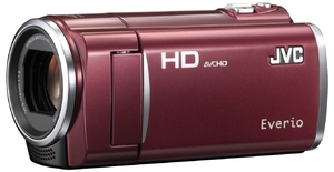 (中古品) JVCケンウッド JVC 8GBフルハイビジョンメモリームービー ルージュレッド GZ-HM450-R
