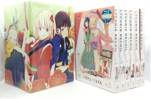 (中古品) 【Blu-ray】リコリス・リコイル 完全生産限定版 全6巻セット 全巻購入特典　収納BOX ボックス 特典つき）