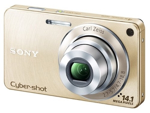 (中古品) ソニー SONY デジタルカメラ Cybershot W350 ゴールド DSC-W350/N