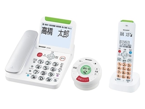 (中古品) シャープ(SHARP) JD-ATM1CL「てもたん」付き防犯電話機 てもたん1台＋子機1台タイプ