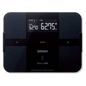 (中古品) オムロン 体重体組成計(ブラック)OMRON カラダスキャン HBF-254C-BK