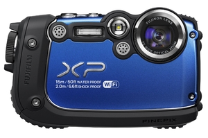 (中古品) FUJIFILM デジタルカメラ XP200BL ブルー 1/2.3型 正方画素CMOS 光学5倍ズーム F FX-XP200BL
