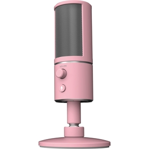 (中古品) Razer Seiren X USB コンデンサーマイク ストリーミング 実況 配信 Quartz Pink ピンク 単一指向性 PC Windows10 PS5 PS4 RZ19-02290300-R3M1