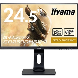 (中古品) G-MASTER ゲーミング モニター ディスプレイ 24.5インチ 240Hz 0.4ms IPS方式 フルHD 高さ調整 全ケーブル付 保証 国内サポート iiyama GB2590HSU-B2
