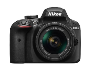 (中古品) Nikon デジタル一眼レフカメラ D3400 AF-P 18-55 VR レンズキット ブラック D3400LKBK