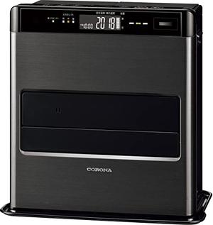(中古品) CORONA(コロナ) 石油ファンヒーター 【日本生産】 (木造10畳 / コンクリート13畳 まで) プレミアム消臭機能 ルーバースイング 省エネセンサー リモコン付き ブラック FH-WZ3621BY(KG)