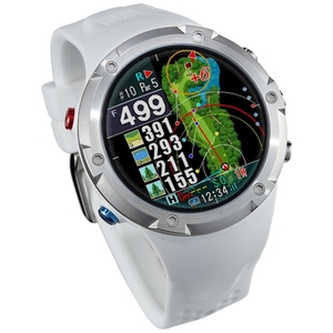 (中古品) Shot Navi Evolve PRO(ショットナビ) ホワイト 大画面カラー液晶 最新GPSチップ「M10」 GPSゴルフナビ ゴルフ距離計 ゴルフウォッチ 競技利用OK FF
