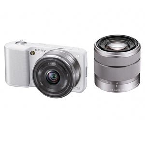 (中古品) ソニー SONY デジタル一眼α NEX-3 ダブルレンズキット ホワイト NEX-3D/W 22,126円