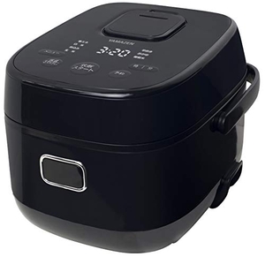 (中古品) [山善] IH炊飯器 3合 一人暮らし 8種類炊き分け機能 IH式 炊飯器 温泉卵モード 玄米 雑穀米 保温 予約機能 ブラック YJK-E05(B)