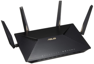 (中古品) ASUS WiFi 無線 ルーター 1734+800Mbps デュアルバンド BRT-AC828 【3階建 / 4LDK 】【PS5/Nintendo Switch/iPhone/android 対応】
