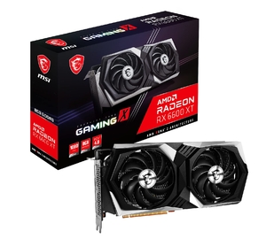 (中古品) MSI Radeon RX 6600 XT ゲーミング X 8G ゲーミング グラフィックスカード - 8GB GDDR6 2607MHz PCI Express 4 128ビット 3X DP v 1.4 HDMI 2.1 (4K & 8K対応)