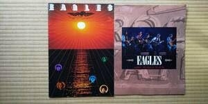 (中古品) イーグルス EAGLES 1976 & 1995年 日本公演 大型パンフレット 2冊