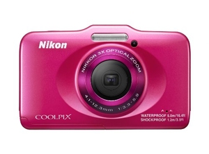 (中古品) Nikon デジタルカメラ COOLPIX S31 防水5m 耐衝撃1.2m ピンク S31PK