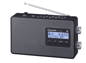 (中古品) パナソニック ラジオ FM/AM/ワンセグTV音声 ブラック RF-U100TV-K