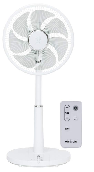 (中古品) トヨトミ リビング扇風機 風量8段階 DCモーター ホワイト FS-D30KR(W)