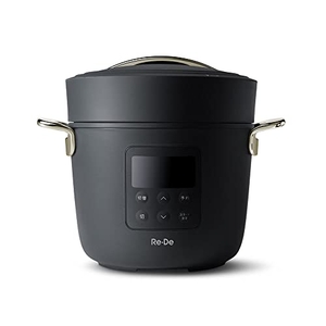 (中古品) Re・De Pot (リデポット) 電気圧力鍋 2L PCH-20LB Black ブラック リデ 時短 オシャレ お祝い品 贈り物 プレゼント
