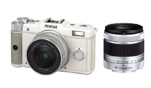 (中古品) PENTAX ミラーレス一眼 Q ダブルレンズキット ホワイト PENTAXQWLKWH