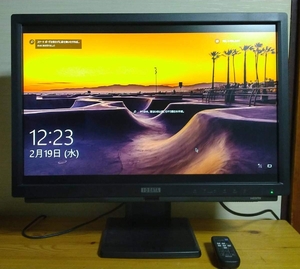 (中古品) I-O DATA WUXGA(1920×1200) 24.1型ワイド液晶TFT (マットブラック) D5入力&フルHD対応 LCD-MF241XBR