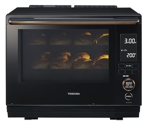 (中古品) 東芝(TOSHIBA) 過熱水蒸気オーブンレンジ 石窯ドーム 30L 350℃ 2段調理 ER-XD5000(K) グランブラック フラットテーブル