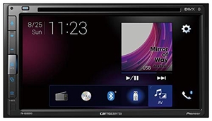 (中古品) Pioneer パイオニア ディスプレイオーディオ FH-6500DVD 6.8インチ 2DIN CD DVD USB Bluetooth iPod iPhone AUX DSP カロッツェリア