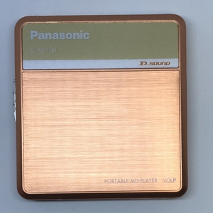 (中古品) Panasonic D‐SOUND ポータブルMDプレーヤー オレンジ SJ-MJ100-D
