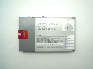 (中古品) エネックス 【Rejet リサイクルインクカートリッジ】 EPSON ICGY24 (グレー)対応 EE24-GY EE24-GY