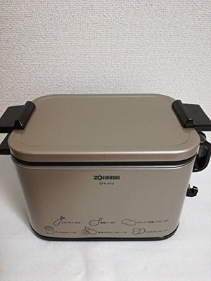 (中古品) 象印 あげあげ 電気フライヤー メタリックカカオ EFK-A10-TJ