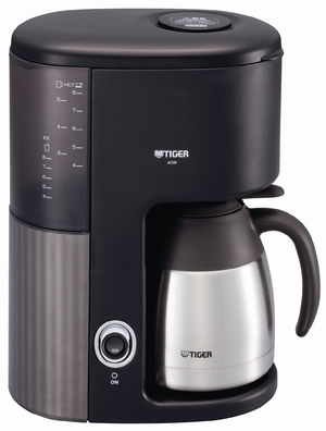 (中古品) TIGER コーヒーメーカー 真空ステンレスサーバータイプ カフェブラック8杯用 ACW-S080-KQ