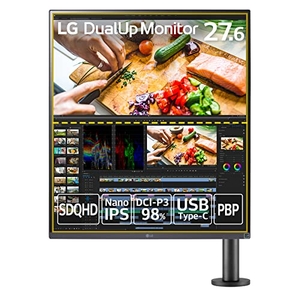 中古品) LG デュアルアップ モニター 28MQ780-B 27.6インチ/アスペクト 