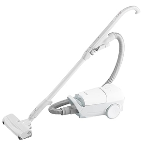 (中古品) パナソニック 掃除機 紙パック式 軽量 からまないブラシ 抗菌 クリーンセンサー 親子ノズル搭載 ホワイト MC-JP860K-W