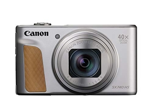 (中古品) Canon コンパクトデジタルカメラ PowerShot SX740 HS シルバー 光学40倍ズーム/4K動画/Wi-Fi対応 PSSX740HSSL