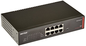 (中古品) BUFFALO レイヤー2 Giga PoE スマートスイッチ 8ポート BS-GS2008P