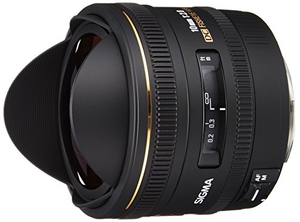 (中古品) SIGMA 単焦点魚眼レンズ 10mm F2.8 EX DC FISHEYE HSM キヤノン用 対角線魚眼 APS-C専用 477547