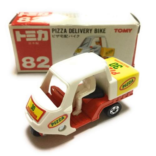 トミカ　82　ピザ宅配バイク　PIZZA DELIVERY BIKE 人形付の通販は 7,977円
