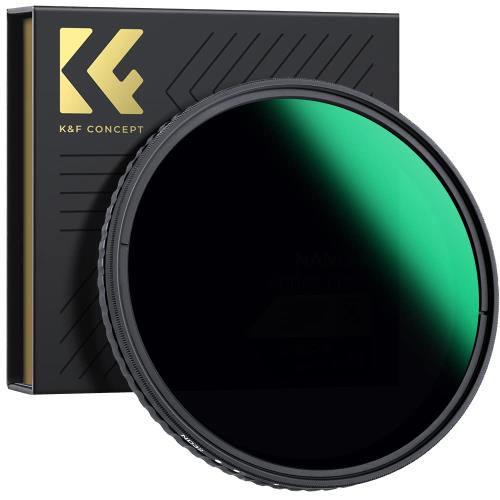 KF Concept 55mm 可変NDフィルター ND32-ND512 X状ムラ無し 日本製AGC光学ガラス HD 低い反射率 32層ナノコーティング 撥水撥油キズ防止 ビデオ/風景撮影のレンズフィルター（NANO-Xシリーズ ）メーカー直営店