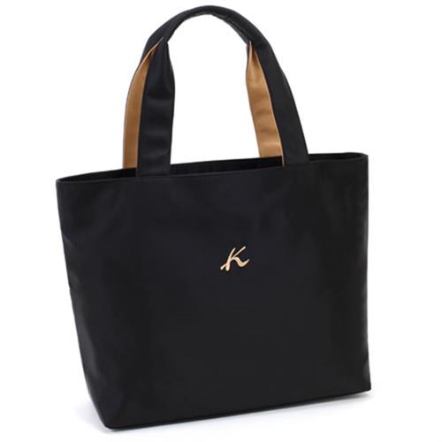 [キタムラ] A4サイズ対応 トートバッグ R-0686 レディース ブラック／カフェオレ [黒] 15671