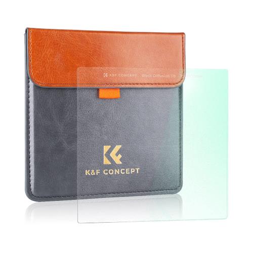 KF Concept 角型ブラックディフュージョン1/8 100*100*2mm 28層ナノコーティング ソフト効果 1/4 コントラスト調整用 レンズフィルター 光学ガラス 超薄枠 撥水 撥油 擦り傷防止メーカー直営 (ブラックミスト1/8)