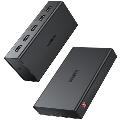 UGREEN HDMI 分配器 1入力4出力 4K@60Hz HDMI スプリッター 自動切替 4画面同時出力 HDMI1.4 PC HDTV DVD Xbox PS5/PS4/PS3 対応の通販は