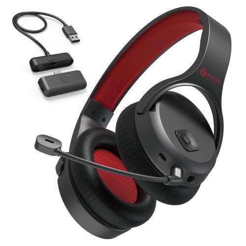 エレコム ゲーミングヘッドセット ワイヤレス ミキサー機能付USB送信機付き [ PS 5 / 4 / NINTENDO SWITCH ] ミュート機能付 ブラック HS-GMW70BK スタンダードタイプの通販は